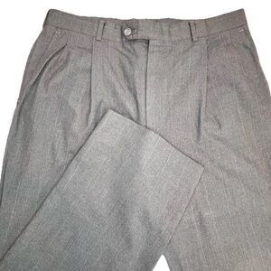 Vintage Burberrys Dress Pants Men’s Size‎ 34x26.5 Gray Pinstriped